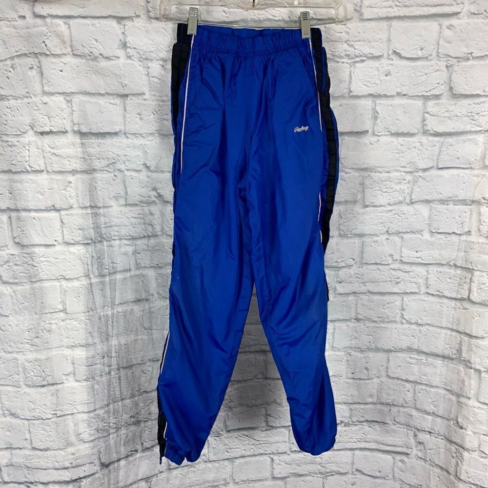 Rawlings fully lined pull on swishy pants youth size med 10-12